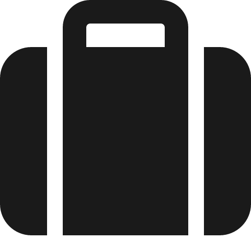 Suitcase icon, solid style, from Font Awesome 6 Solid