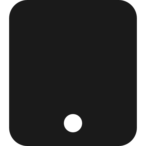 Tablet button icon, solid style, from Font Awesome 6 Solid