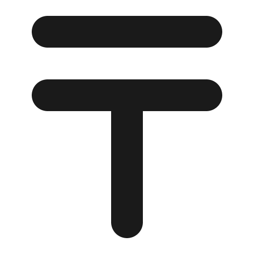 Tenge sign icon, solid style, from Font Awesome 6 Solid
