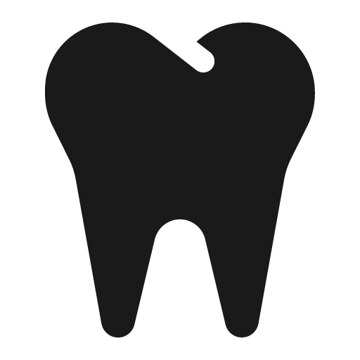 Tooth icon, solid style, from Font Awesome 6 Solid