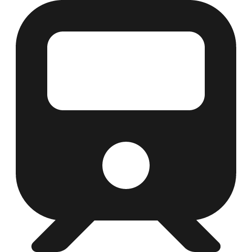 Train icon, solid style, from Font Awesome 6 Solid