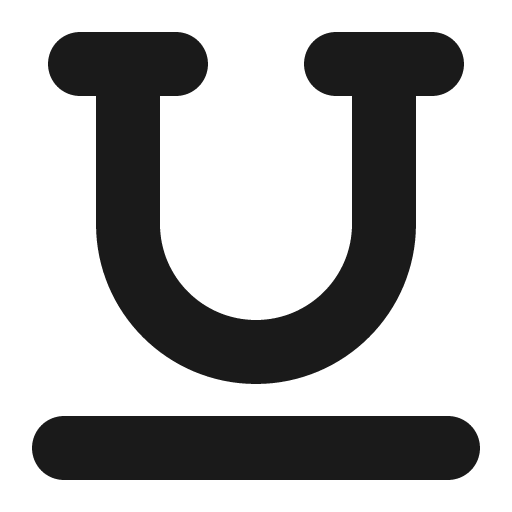 Underline icon, solid style, from Font Awesome 6 Solid