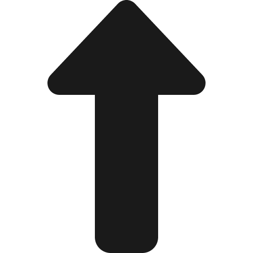 Up long icon, solid style, from Font Awesome 6 Solid