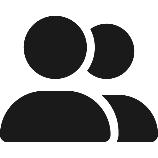 User group icon, solid style, from Font Awesome 6 Solid