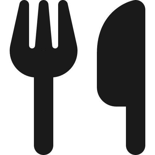 Utensils icon, solid style, from Font Awesome 6 Solid