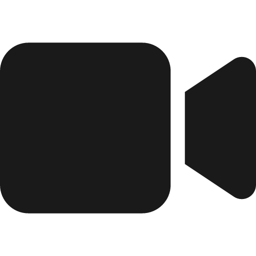 Video icon, solid style, from Font Awesome 6 Solid