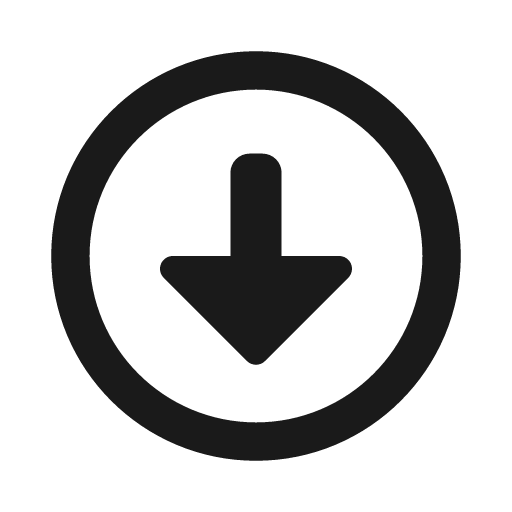 Arrow alt circle down icon, solid style, from Font Awesome Regular