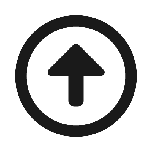 Arrow alt circle up icon, solid style, from Font Awesome Regular