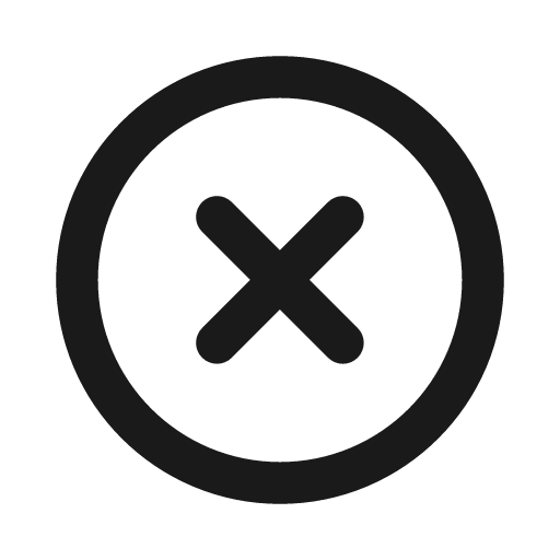 Circle xmark icon, solid style, from Font Awesome Regular