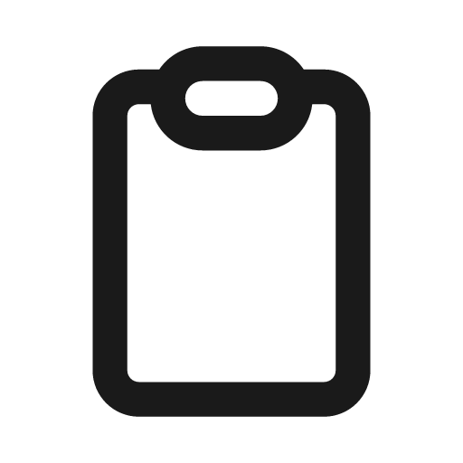 Clipboard icon, solid style, from Font Awesome Regular