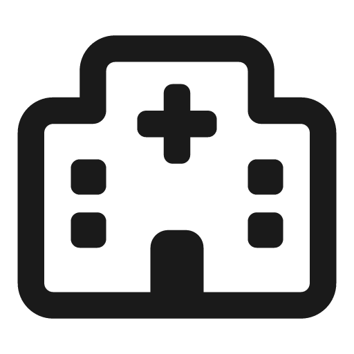 Hospital alt icon, solid style, from Font Awesome Regular