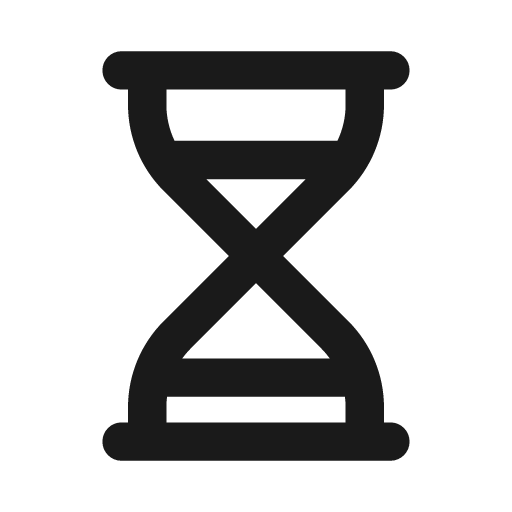 Hourglass 2 icon, solid style, from Font Awesome Regular