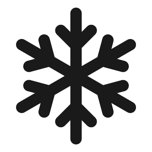 Snowflake icon, solid style, from Font Awesome Regular