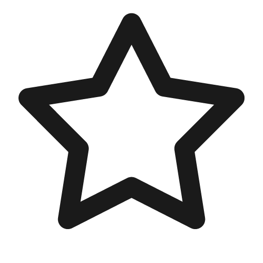 Star icon, solid style, from Font Awesome Regular