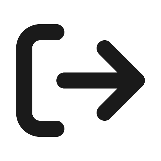 Arrow right from bracket icon, solid style, from Font Awesome Solid