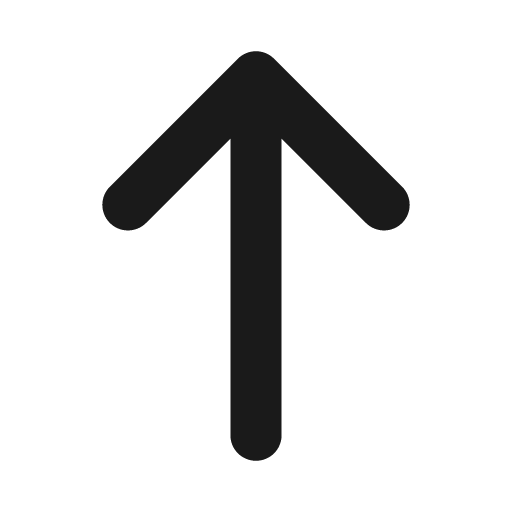 Arrow up icon, solid style, from Font Awesome Solid