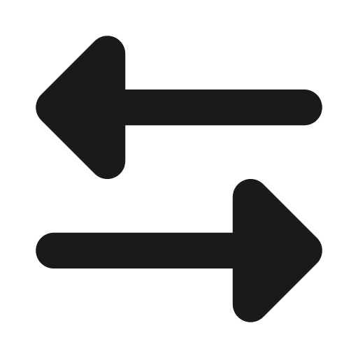 Arrows alt h icon, solid style, from Font Awesome Solid