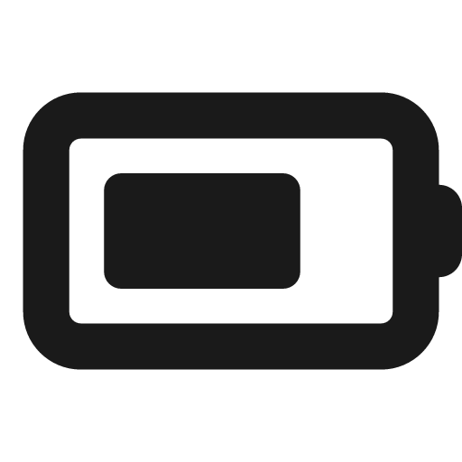 Battery three quarters icon, solid style, from Font Awesome Solid
