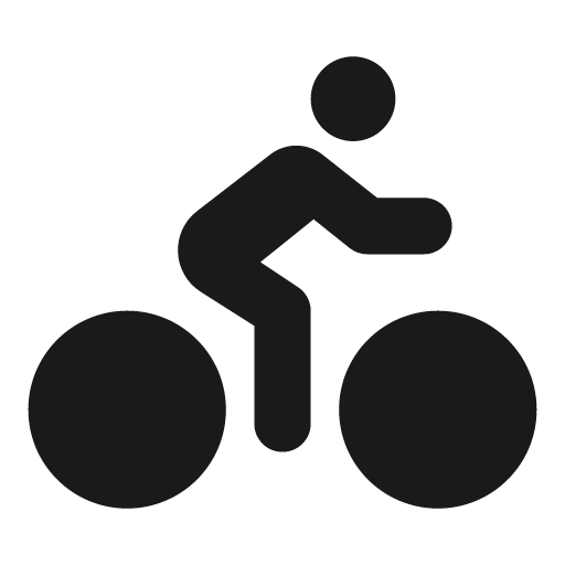 Biking icon, solid style, from Font Awesome Solid