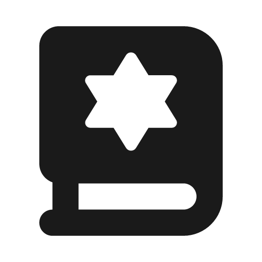 Book tanakh icon, solid style, from Font Awesome Solid