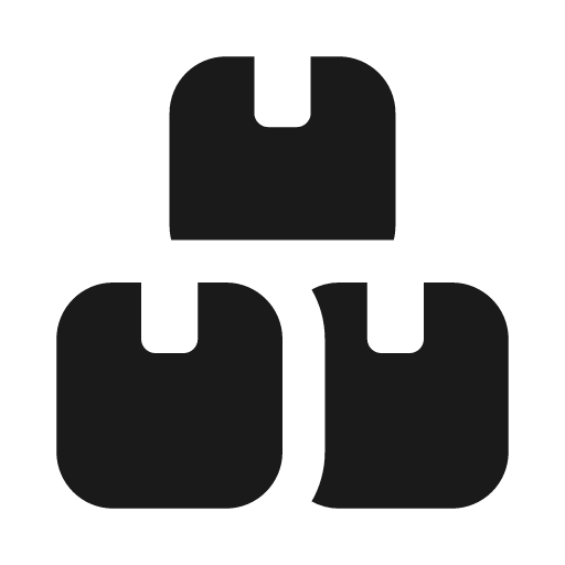 Boxes icon, solid style, from Font Awesome Solid