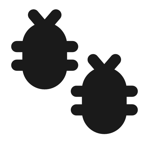 Bugs icon, solid style, from Font Awesome Solid