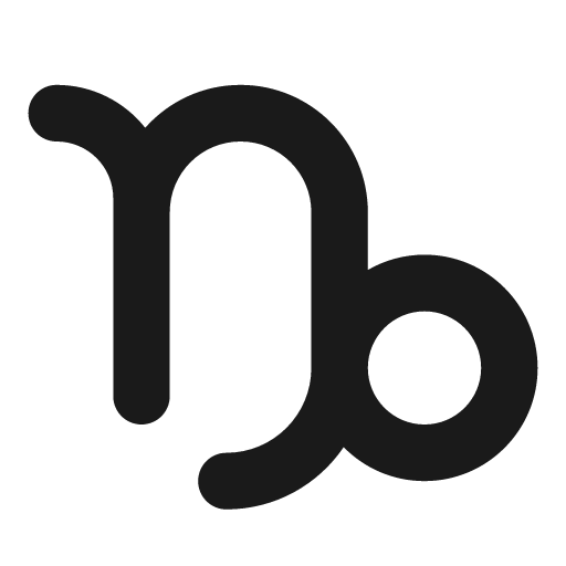 Capricorn icon, solid style, from Font Awesome Solid