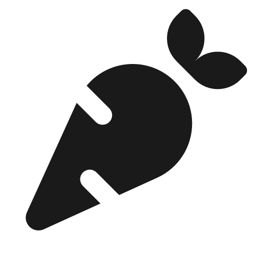 Carrot icon, solid style, from Font Awesome Solid