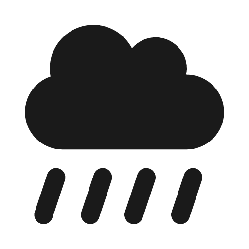 Cloud showers heavy icon, solid style, from Font Awesome Solid