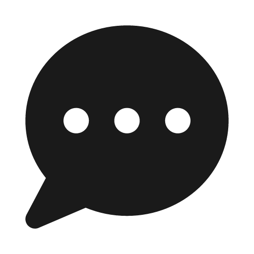 Commenting icon, solid style, from Font Awesome Solid