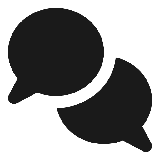 Comments icon, solid style, from Font Awesome Solid