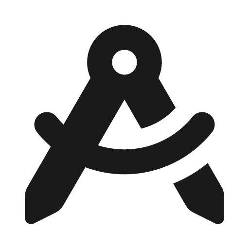 Compass drafting icon, solid style, from Font Awesome Solid