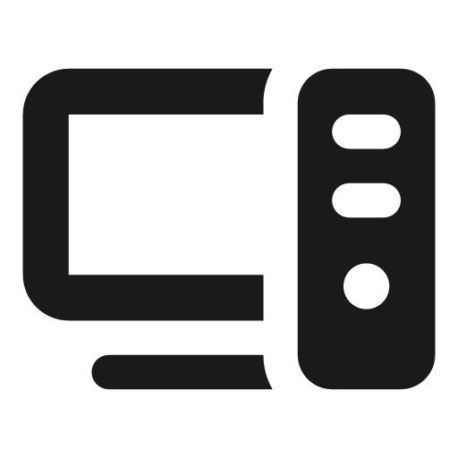 Computer icon, solid style, from Font Awesome Solid