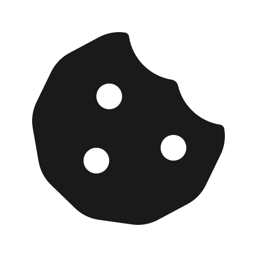 Cookie bite icon, solid style, from Font Awesome Solid
