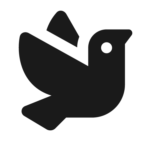 Dove icon, solid style, from Font Awesome Solid