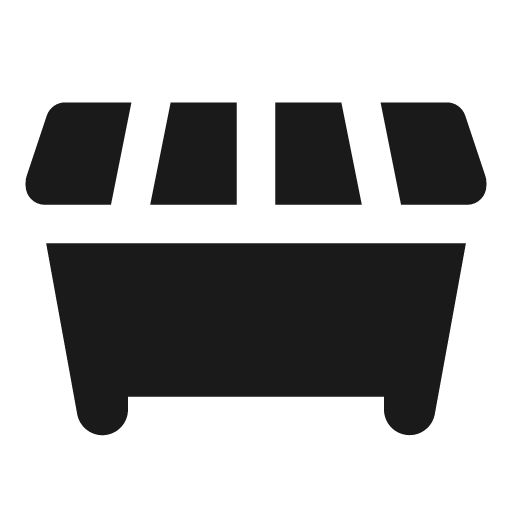 Dumpster icon, solid style, from Font Awesome Solid