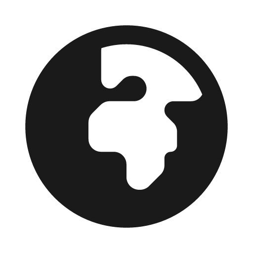 Earth africa icon, solid style, from Font Awesome Solid