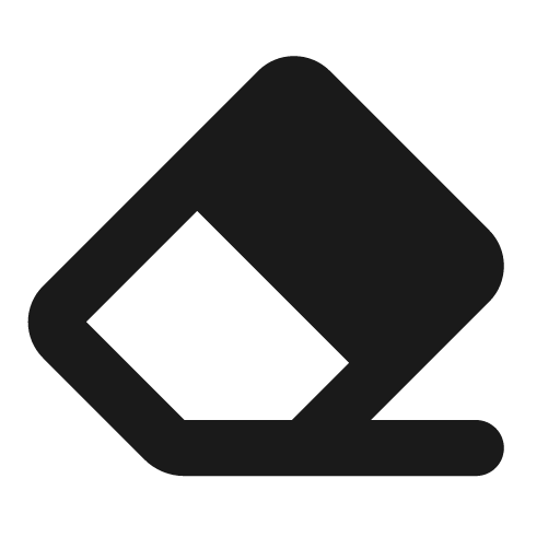 Eraser icon, solid style, from Font Awesome Solid