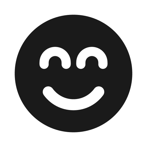 Face smile beam icon, solid style, from Font Awesome Solid