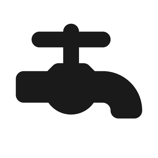 Faucet icon, solid style, from Font Awesome Solid