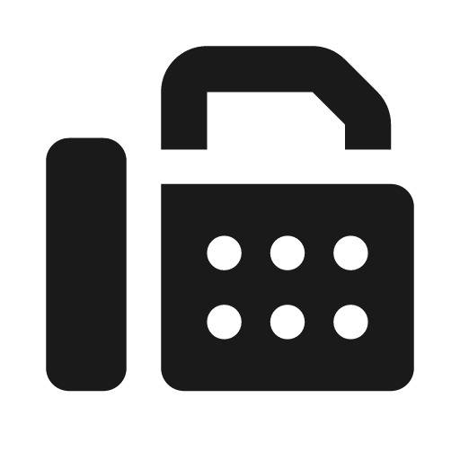 Fax icon, solid style, from Font Awesome Solid