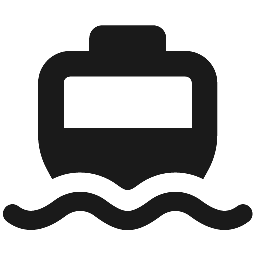 Ferry icon, solid style, from Font Awesome Solid
