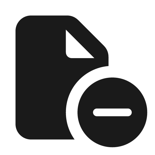 File circle minus icon, solid style, from Font Awesome Solid