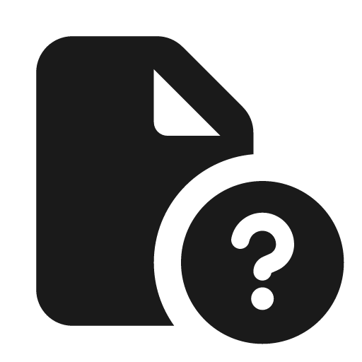 File circle question icon, solid style, from Font Awesome Solid