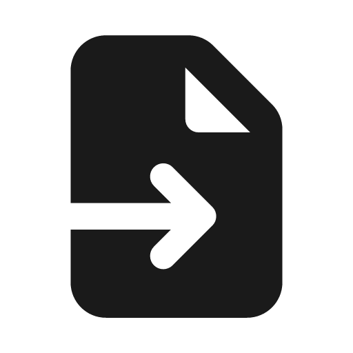 File import icon, solid style, from Font Awesome Solid