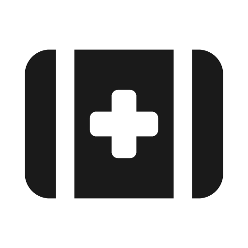 First aid icon, solid style, from Font Awesome Solid