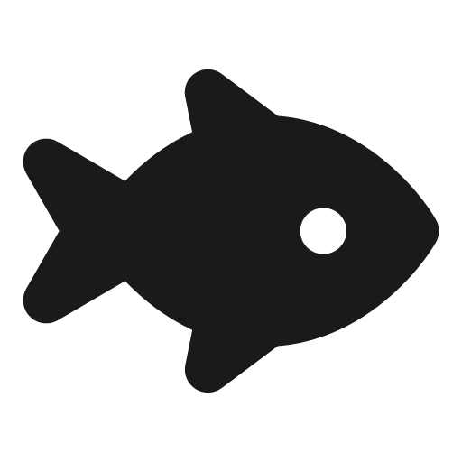 Fish fins icon, solid style, from Font Awesome Solid