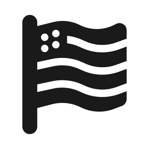 Flag usa icon, solid style, from Font Awesome Solid