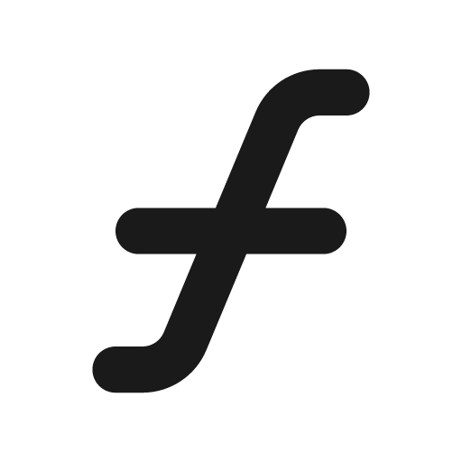 Florin sign icon, solid style, from Font Awesome Solid