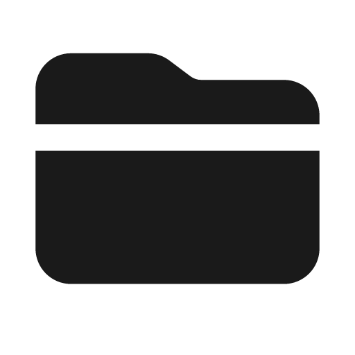 Folder closed icon, solid style, from Font Awesome Solid
